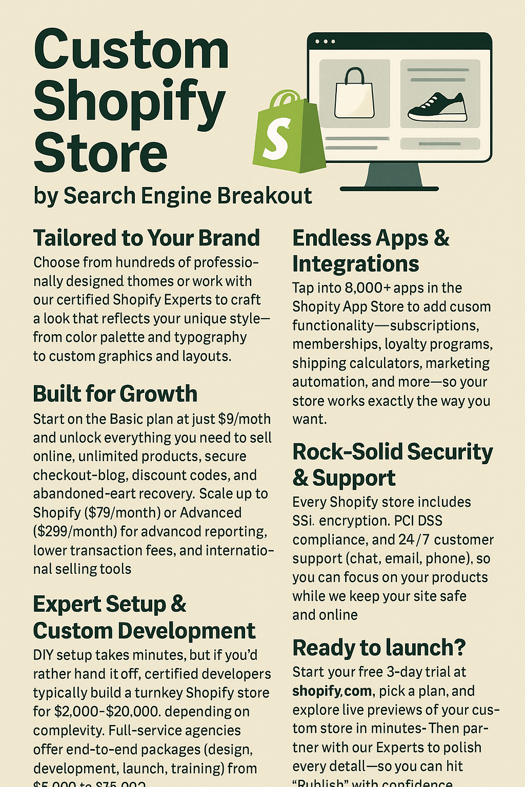 Custom Shopify Store by Search Engine Breakout