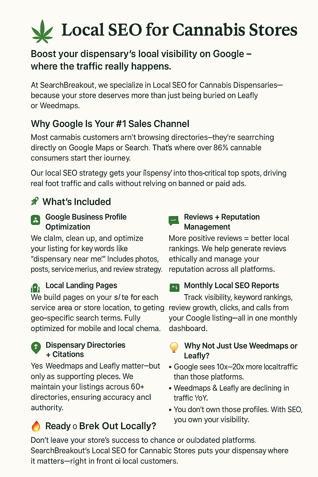 Local SEO for Cannabis Stores